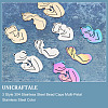 Unicraftale 9Pcs 9 Style 304 Stainless Steel Pendants STAS-UN0039-26-5