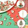 30Pcs 5 Styles Christmas Alloy Enamel Links FIND-FS0004-93-3