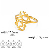 Hollow Out Heart 304 Stainless Steel Finger Rings FS-WGC4FA2-05-1
