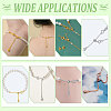12Pcs 6 Styles Brass Ends with Chain FIND-NB00003-5