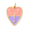 Brass Enamel Pendants LS-KK-Z077-01G-04-1