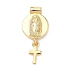 Religion Brass Pendants KK-H539-18G-01-1