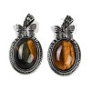 Natural Tiger Eye Pendants G-I370-09AS-09-1