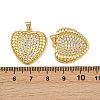Brass Micro Pave Cubic Zirconia Pendants KK-C132-03F-G-3