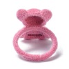 Bear Flocky Adjustable Ring for Teen Girl Women RJEW-G117-01B-2