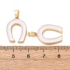 Brass Enamel Pendants KK-A304-02G-2