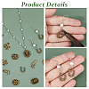 120Pcs 6 Styles Tibetan Style Alloy Pendants FIND-HS0002-13B-4