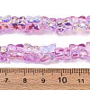 Transparent Glass Beads Strands GL-CBAAE04-02J-2