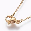 304 Stainless Steel Cable Chain Necklaces NJEW-P248-01G-3