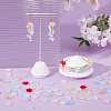 154Pcs 11 Colors Baking Paint Handmade Lampwork Bead Caps LAMP-DC0001-29-4