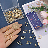 SUNNYCLUE 60Pcs Brass Donut Bails KK-SC0004-58G-3