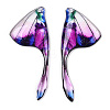 Epoxy Resin Wing Pendants RESI-TAC0021-96B-1