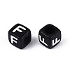 Initial Acrylic Horizontal Hole Beads OACR-ZX006-35F-2