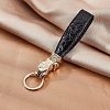 CHGCRAFT 1Pcs PU Leather Keychain KEYC-CA0001-17-4