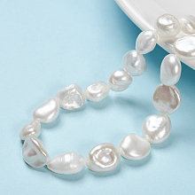 Natural Baroque Pearl Keshi Pearl Beads Strands PEAR-K004-33