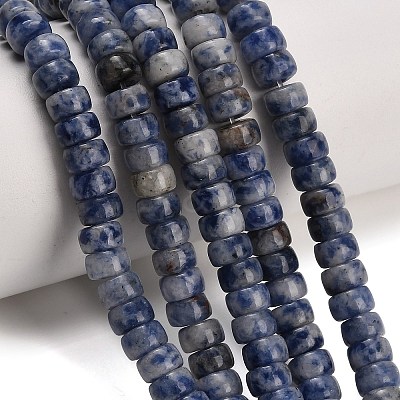 Natural Blue Spot Jasper Beads Strands GG-CBA792A-G02-4x7mm-1