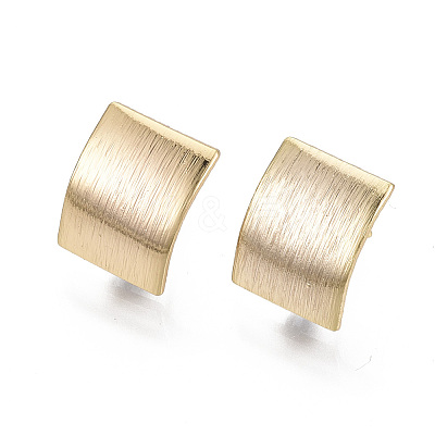 Brass Stud Earring Findings X-KK-N233-018-NF-1