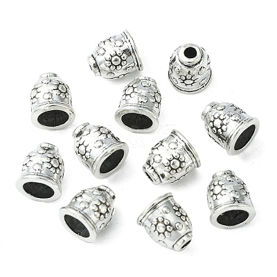 Apetalous Alloy Cord End Caps TIBEB-0672-AS-RS-1