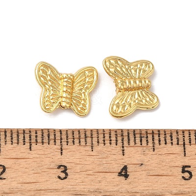 Rack Plating Brass Beads KK-S375-07G-1