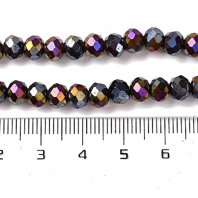 Baking Electroplate Glass Beads Strands X-DGLA-A039-J6MM-B20-1