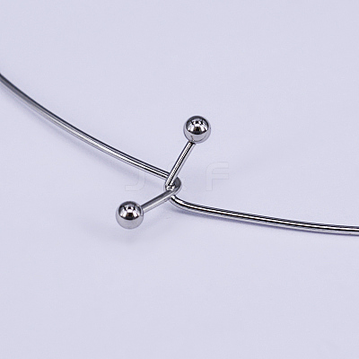 Tarnish Resistant 304 Stainless Steel Choker Necklaces NJEW-O094-12P-1