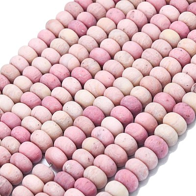 Natural Rhodonite Beads Strands G-P575-A18-8x5mm-1