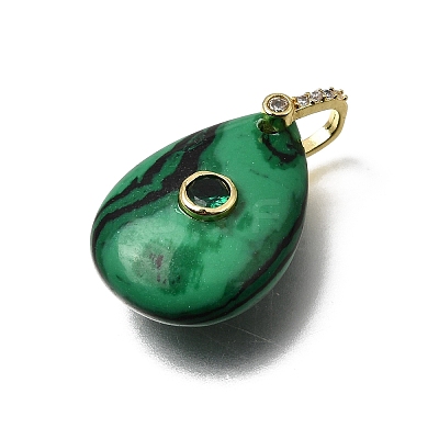 Synthetic Malachite Pendants GG-CBA7610-07G-10-1