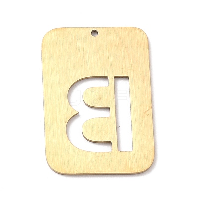 Ion Plating(IP) 304 Stainless Steel Pendants STAS-K216-49B-G-1