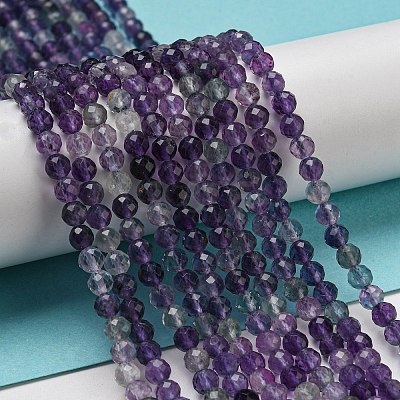 Natural Fluorite Beads Strands G-K315-B01-01-1