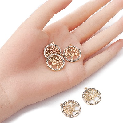Alloy Crystal Rhinestone Pendants FIND-YW0003-63-1