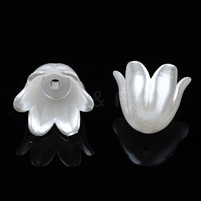 Spray Paint ABS Plastic Imitation Pearl Beads MACR-N013-001-1