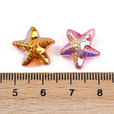 Ocean Themed Electroplate Glass Beads EGLA-L046-01B-1