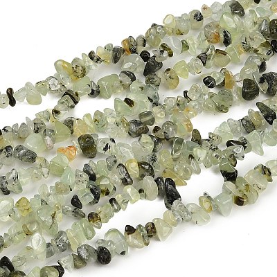 Prehnite Chip Bead Strands G-M205-11-1