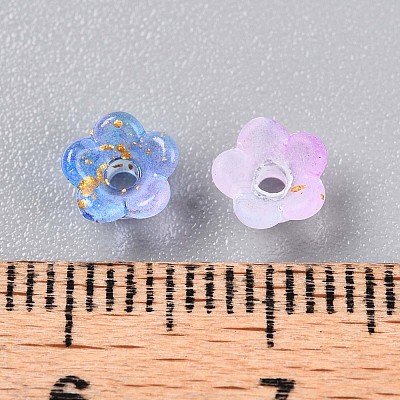 Frosted Transparent Acrylic Beads X-OACR-N137-72K-1