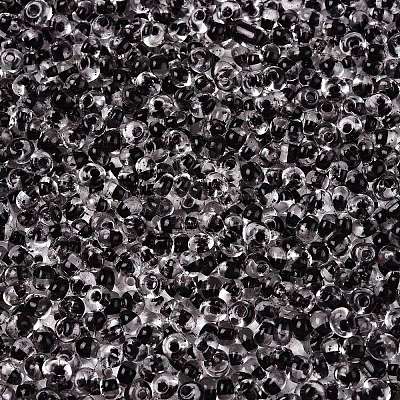6/0 Inside Colours Transparent Glass Seed Beads SEED-T007-07A-1