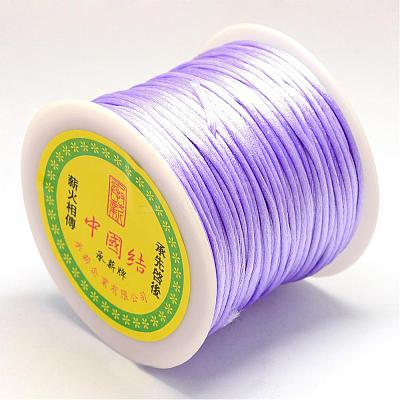 Nylon Satin Rattail Cords NWIR-R025-1.0mm-672-1
