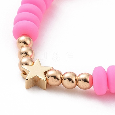 8Pcs Love Theme Natural Rose Quartz & Synthetic Hematite & Opalite Tassel Charm Bracelet Sets BJEW-JB08947-1