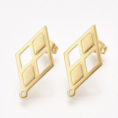 304 Stainless Steel Stud Earring Findings STAS-S079-59A-1