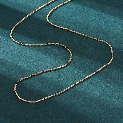 Brass Venetian Chain X-NJEW-E151-04G-1