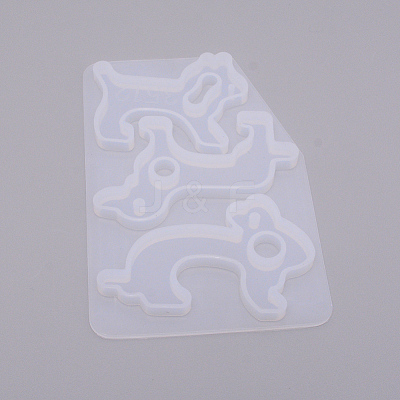 Animal Keychain Silicone Molds LS-DIY-WH0181-58-1