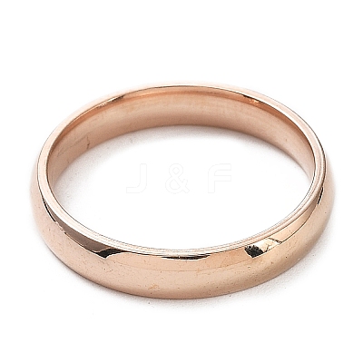 Ion Plating(IP) 304 Stainless Steel Flat Plain Band Rings STAS-I160-C-22mm-RG-1