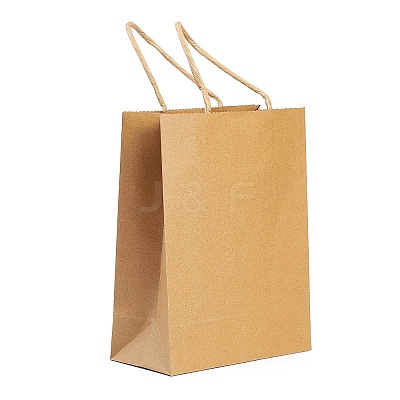DIY Rectangle with Dog Pattern Kraft Paper Bag Making Set DIY-F079-14-1