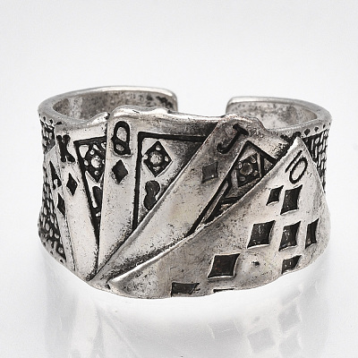 Alloy Cuff Finger Rings X-RJEW-T006-23-1