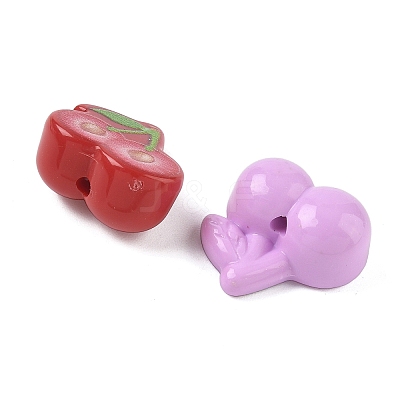 Opaque Acrylic Beads LS-SACR-B008-01B-1