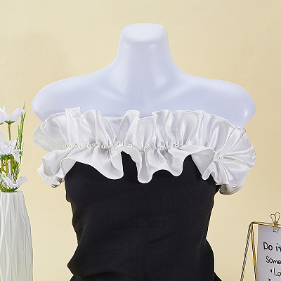 Polyester Lady Tulle Collars AJEW-WH20072-25A-1
