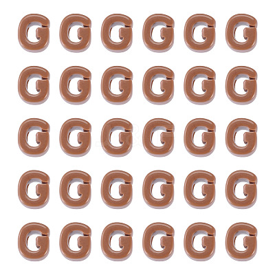 Opaque Acrylic European Beads OACR-TAC0019-006G-1