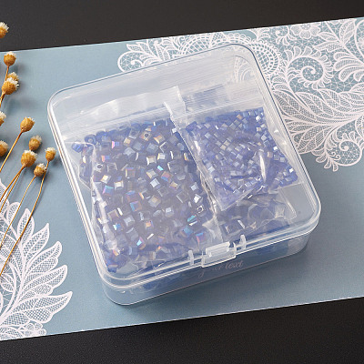 Electroplate Glass Beads Strands EGLA-TA0001-03A-1