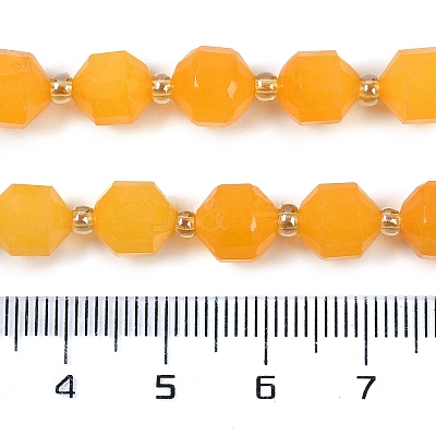 Natural Topaz Jade Beads Strands G-O201B-114F-1