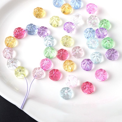 Transparent Acrylic Beads TACR-F008-09G-1