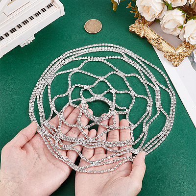 1Pc Rhinestone Mesh Headpiece Cap AJEW-HY0002-55S-1
